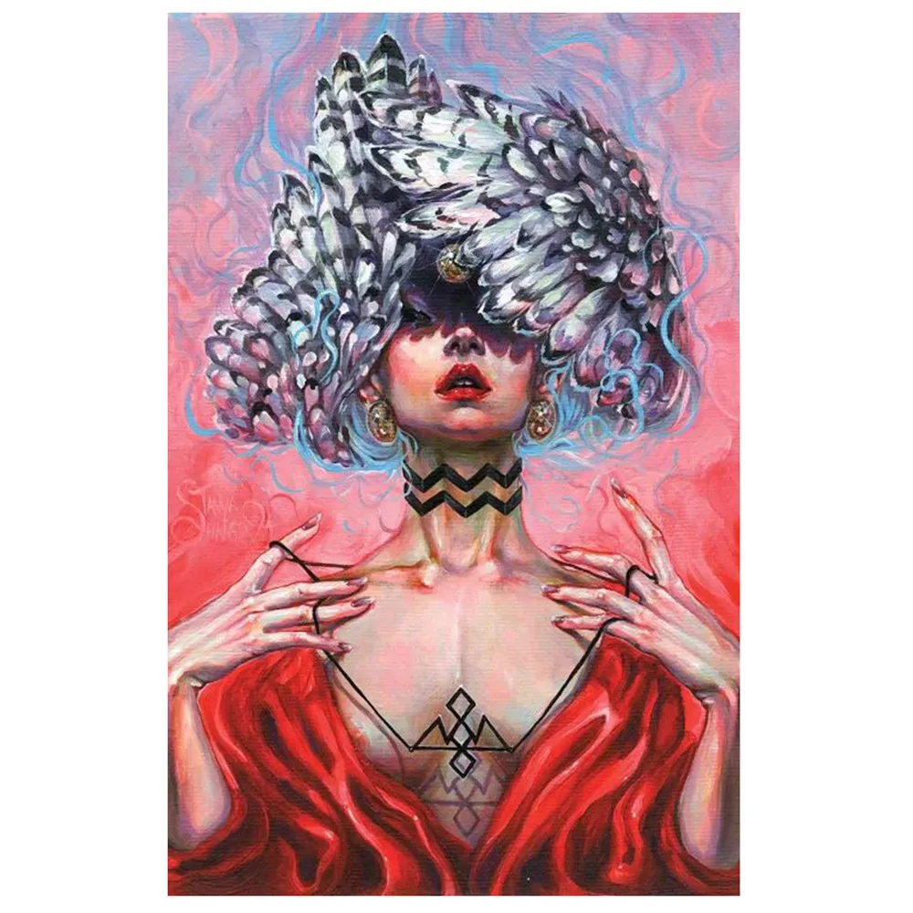 

Алмазная живопись 5D «сделай сам», Набор для творчества с сексуальными крыльями для женщин, портретная картина из страз, вышивка крестиком, д...