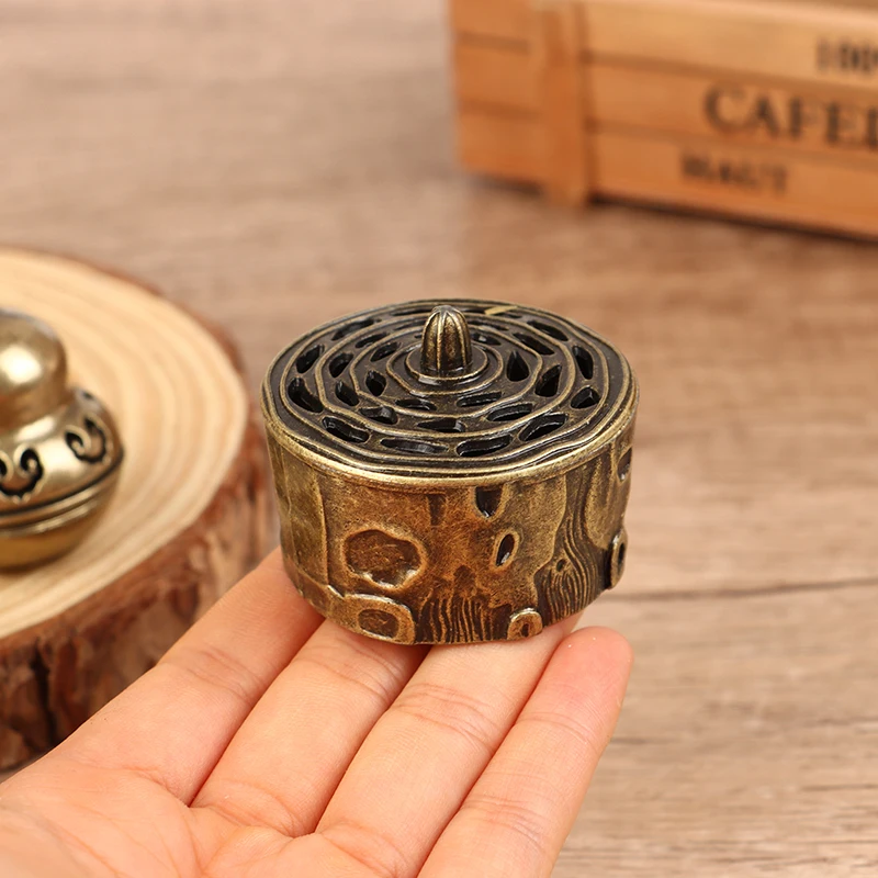 Курильница в виде цветка лотоса буддистский держатель для благовоний латунная