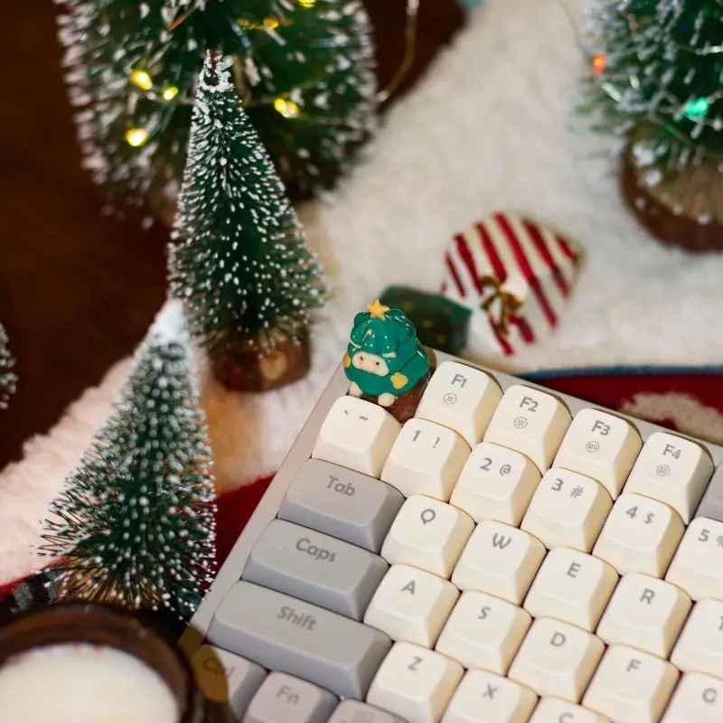 Рождественская тема колпачок для клавиш персонализированная настройка смола