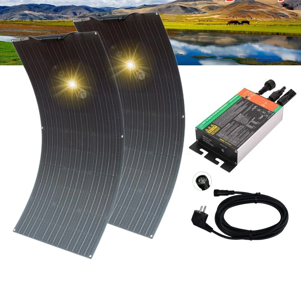 

200W Solar Panel Balcony Power Station 220 V Power Network Micro to Grid System 300 W Micro Inverter (300 W)
