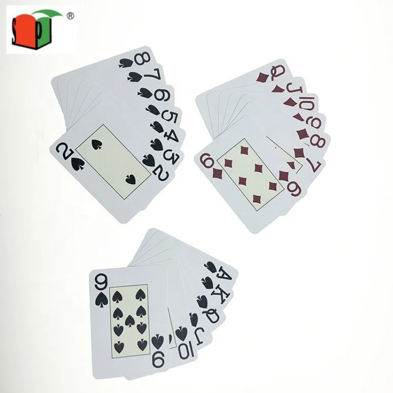 High quality promotional item custom innovative learning card games poker plastic playing card