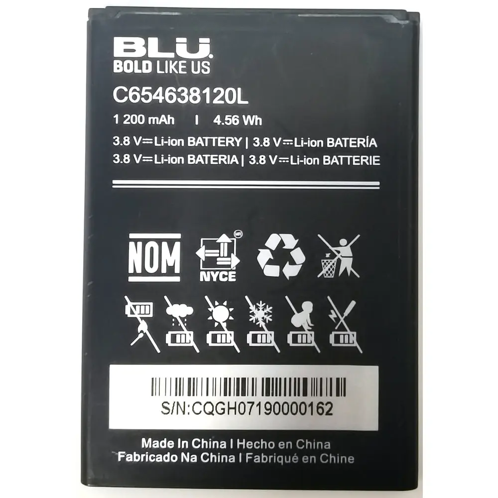 3 8 V 1200mAh Новый оригинальный BLU C654638120L замена Мобильный телефон батареи