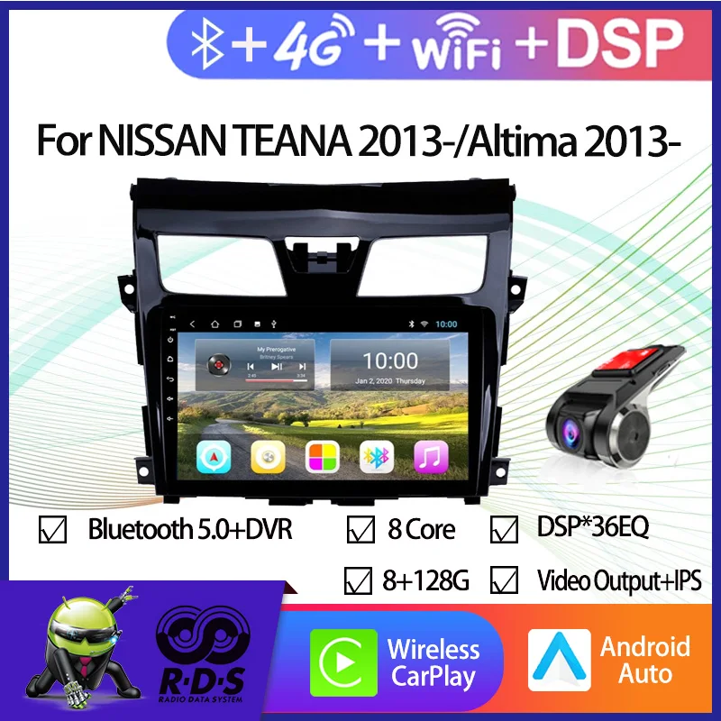 Автомобильный GPS-навигатор Android для NISSAN TEANA 2013-/Altima 2013-автомобильное радио стерео с