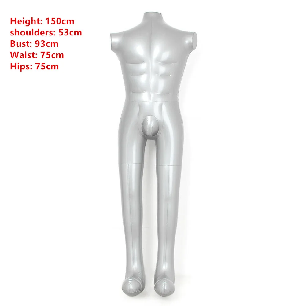 PVC Inflatable Mannequins Female Full Body for Clothing Display Dummy Women Men Model Dress Underwear Prop Display images - 6