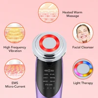 Urządzenia lifting twarzy 7 w 1 EMS RF mikroprądowe odmładzanie skóry masażer twarzy terapia światłem Anti-Aging aparatura do pielęgnacji zmarszczek 2