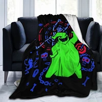 oogie boogie blanket super soft flannel throw blanket funny anime blankets for couch bed sofa 80x60
