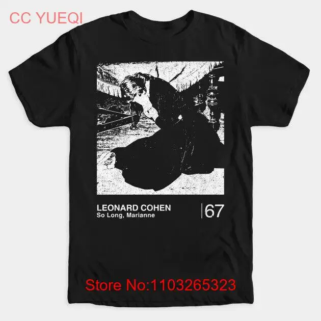So Long Мэринные песни Леонарда Коэна CC GOQ Минималистичная футболка с рисунком