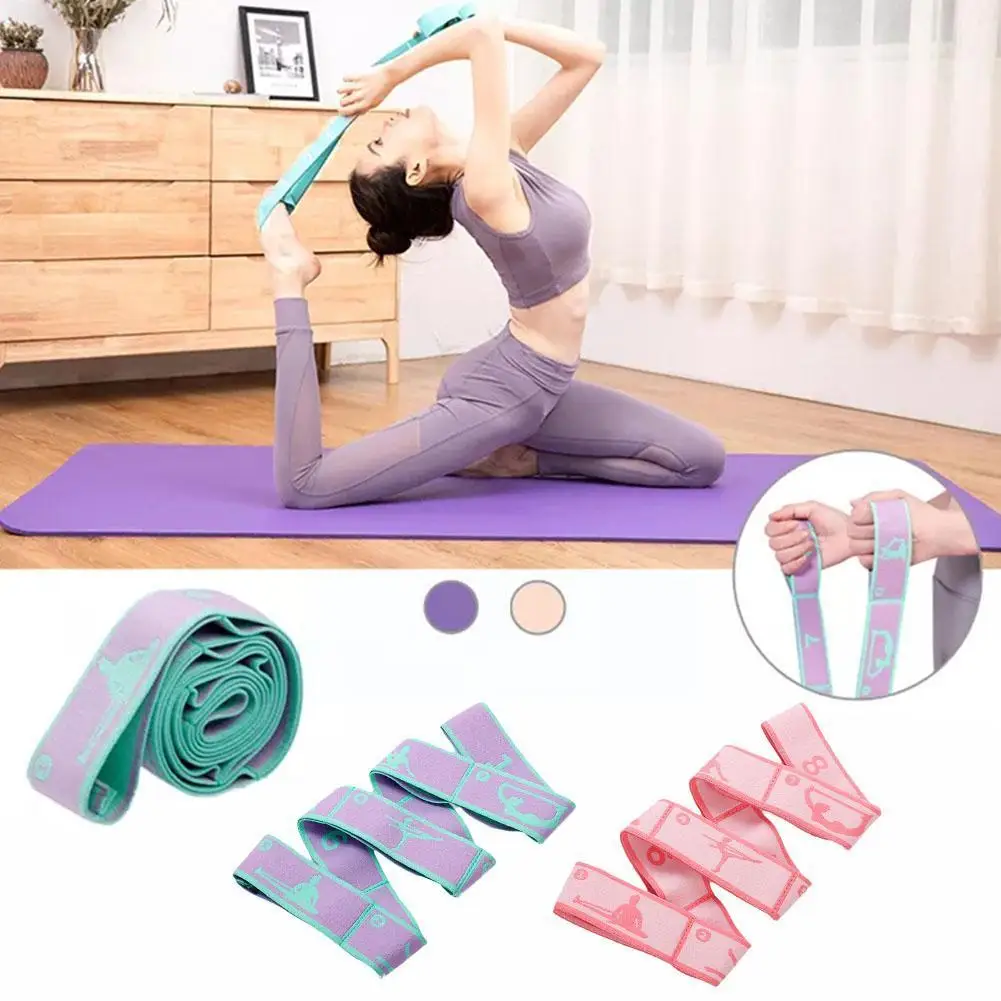 

Yoga Stretch Band Polyester Cotton Fitness Tension Belt Dance Belt Digital Women Elastic Resistance Stretching Band Trainin N7N2