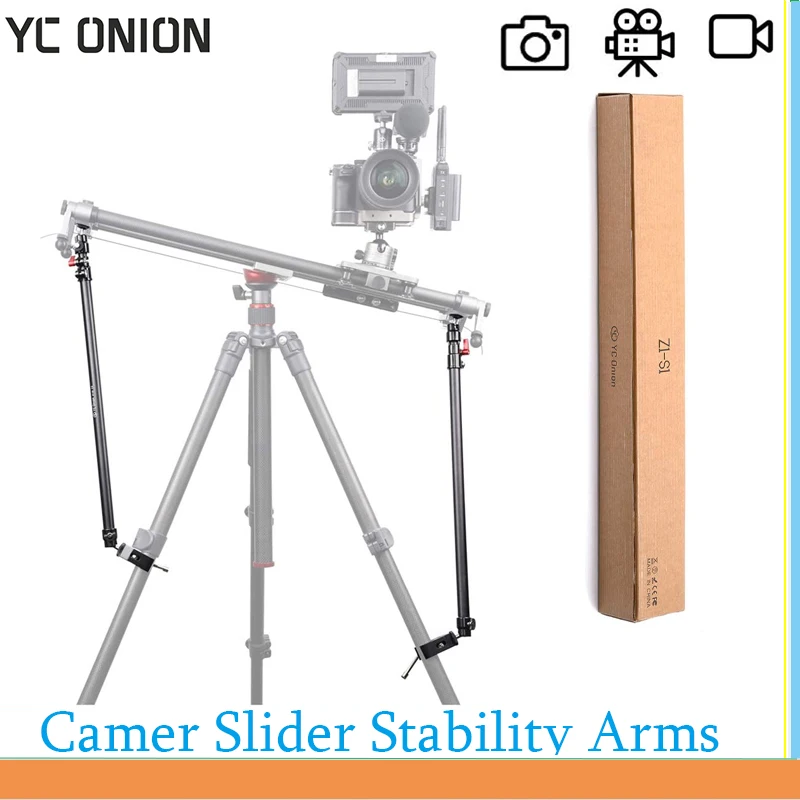 

YC Onion Camer Slider Stability Arms Support Rod for Slider Tripod Adjustable 58-95cm Photography DSLR Camera Stabilizer Holder