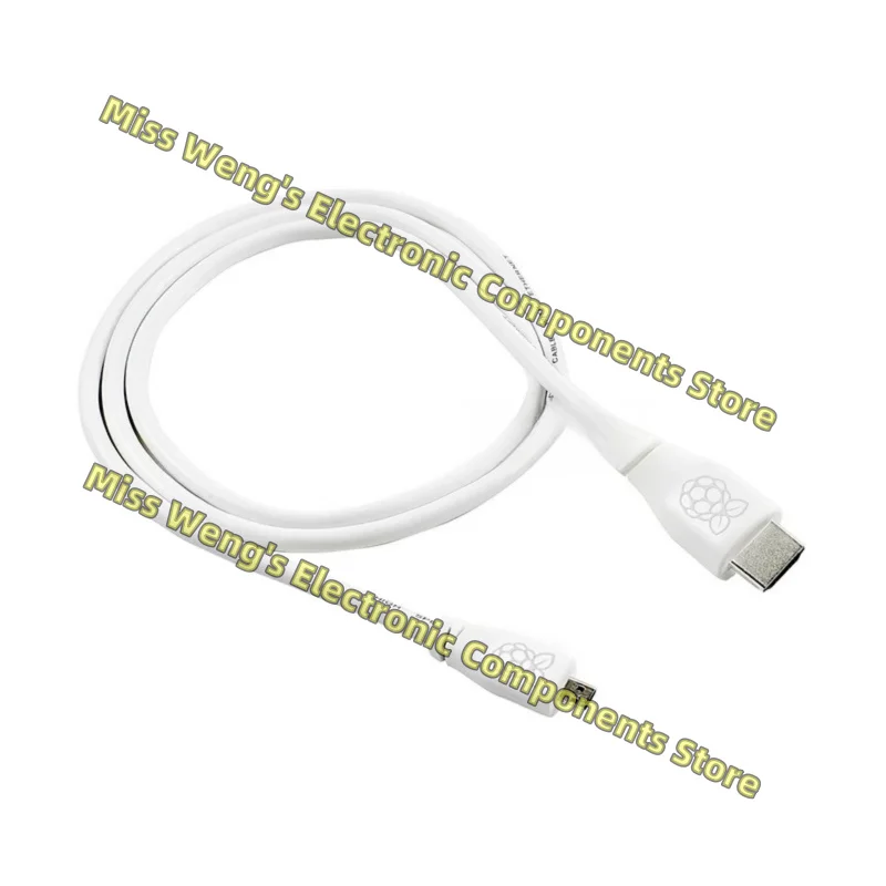 Видеокабель Raspberry Pi 4B Micro HDMI-HDMI HD цвет белый фотография 1 метр