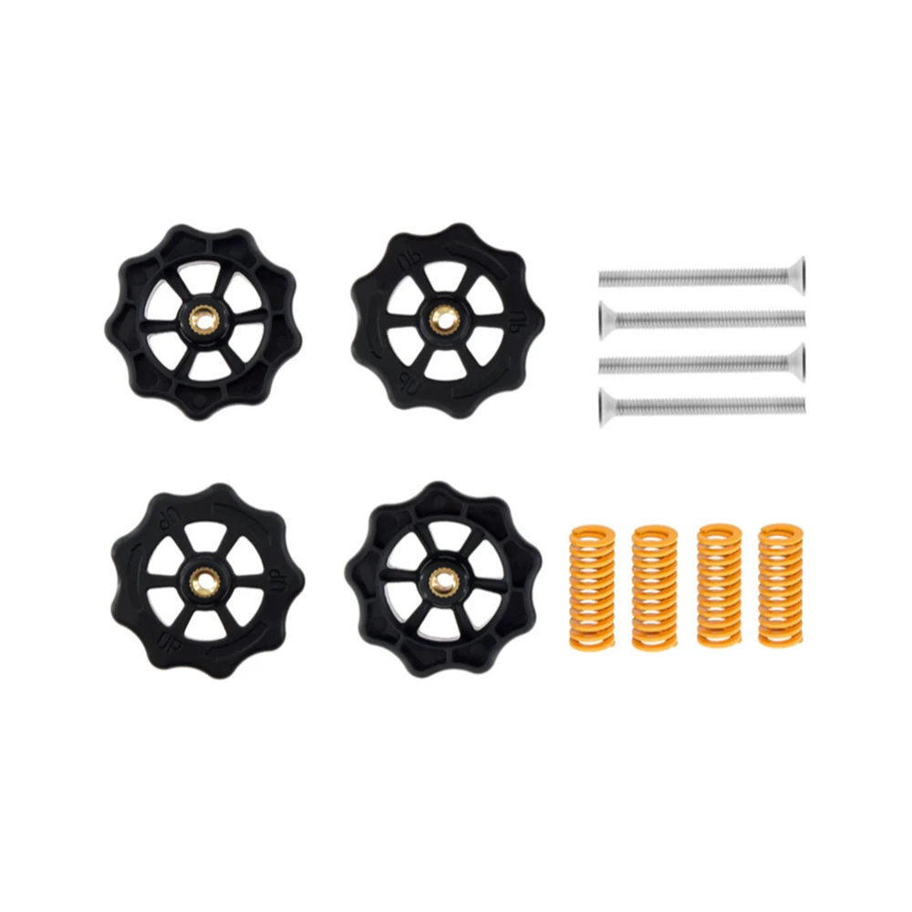 

3D Printer Parts Heated Bed Spring Leveling Kit Adjustment Nut+Springs+ Screw Heatbed Kit For CR-10 Ender 3 MK3 Hotbed