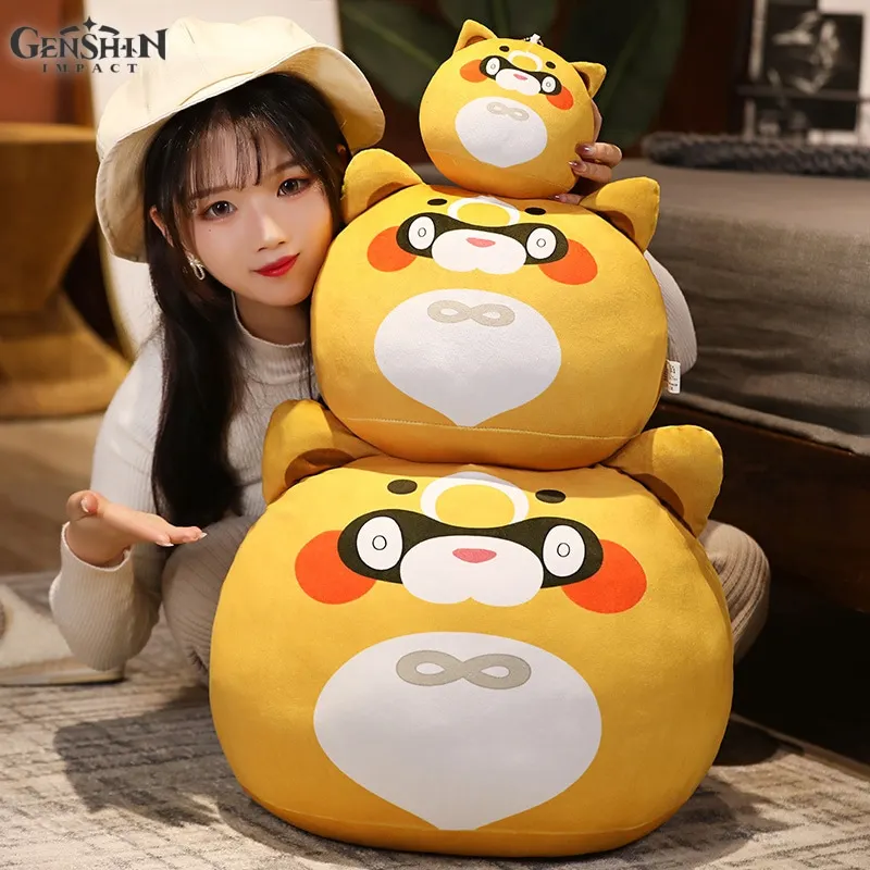 

45cm Genshin Impact Plush Throwing Pillow 2022 New Game Peripherals Sayu And Guoba Plush Stuffed Animal Doll Toy Gifts For Girls