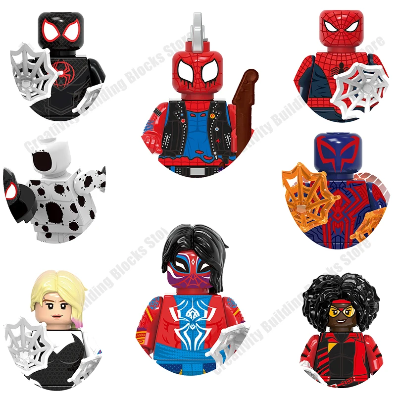 

Disney New Arrivals Superhero Miles Penny Spotted Series 3D Model DIY Building Blocks Toys Classic Movie Model Kids Gifts