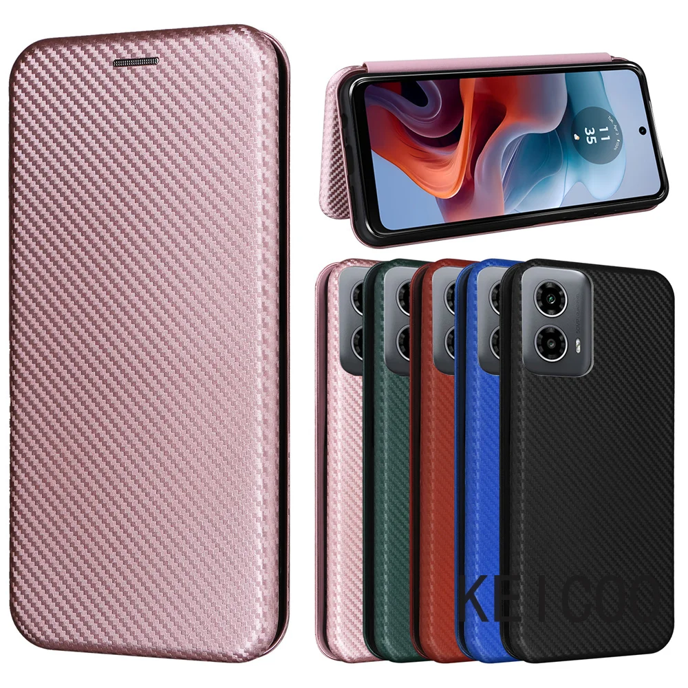 Однотонный чехол-книжка для телефона Motorola Moto G04 G24 G34 G54 G84