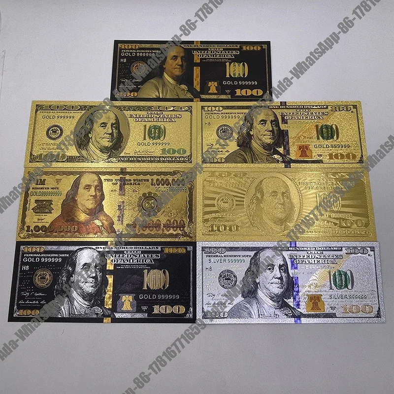 Новый американский банкнотный костюм с купюрами различные лицевые ценности в