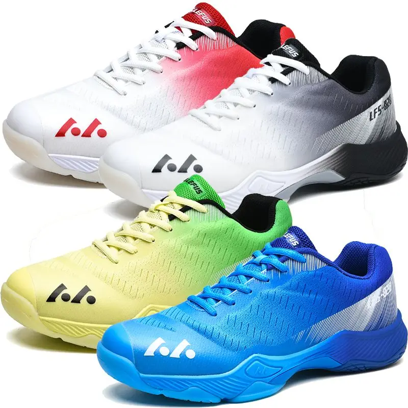 

Luckffa 2022 Professional Breathable Anti-slippery Sport Badminton Shoes , Light Weight Luxury Outdodr Sneakers for Lovers