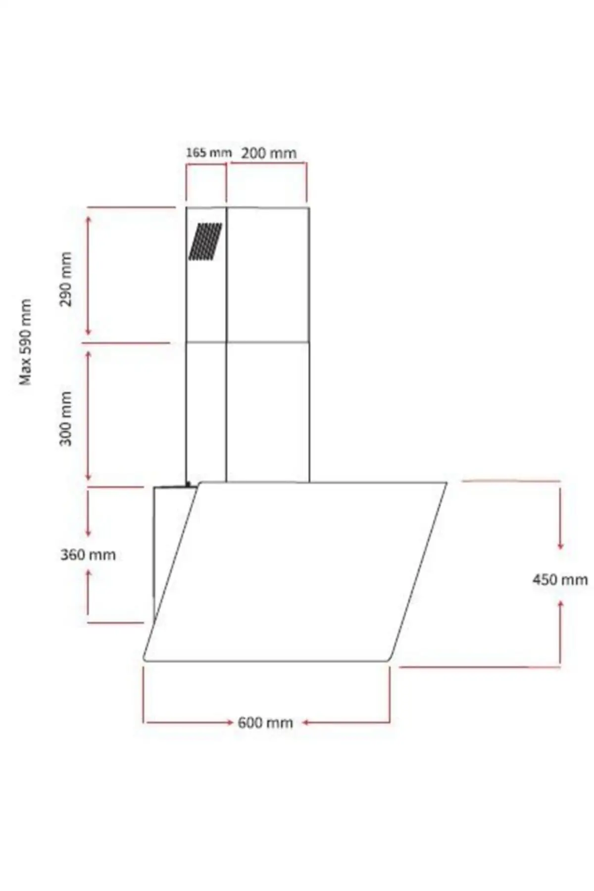 

2021 model kitchen extractor Da6-833 Wall Type Hood