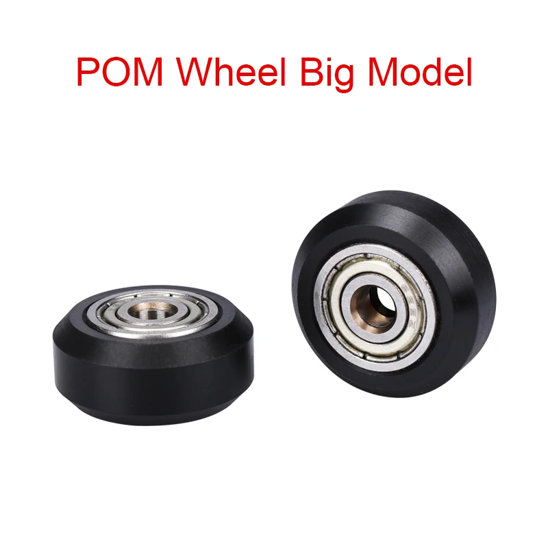

10Pcs CNC Openbuilds Plastic Wheel POM With Bearings Big Models Passive Round Wheel Idler Pulley Gear perlin wheel For v-slot