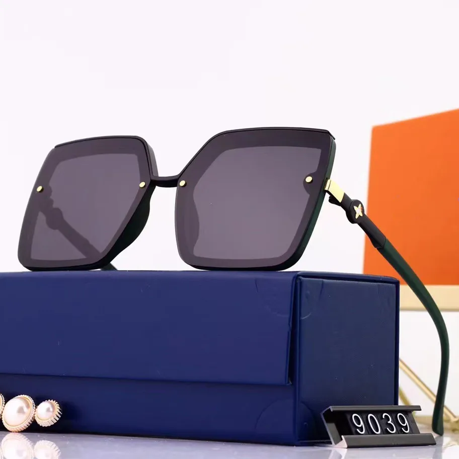 

Designer Brand Vintage Women Men Square Frame Sunglasses Fashion Driving Polarized Sun Glasses Outdoor UV Protection Eyerwear