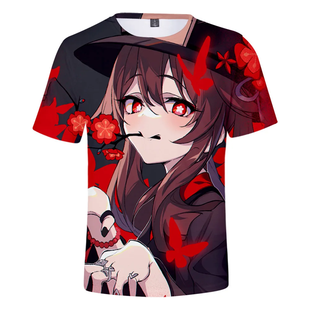 

Genshin Impact Costume Cosplay T-Shirt Men Women 3D Printed Tee Summer Casual Fashion Kid Adult Streetwear