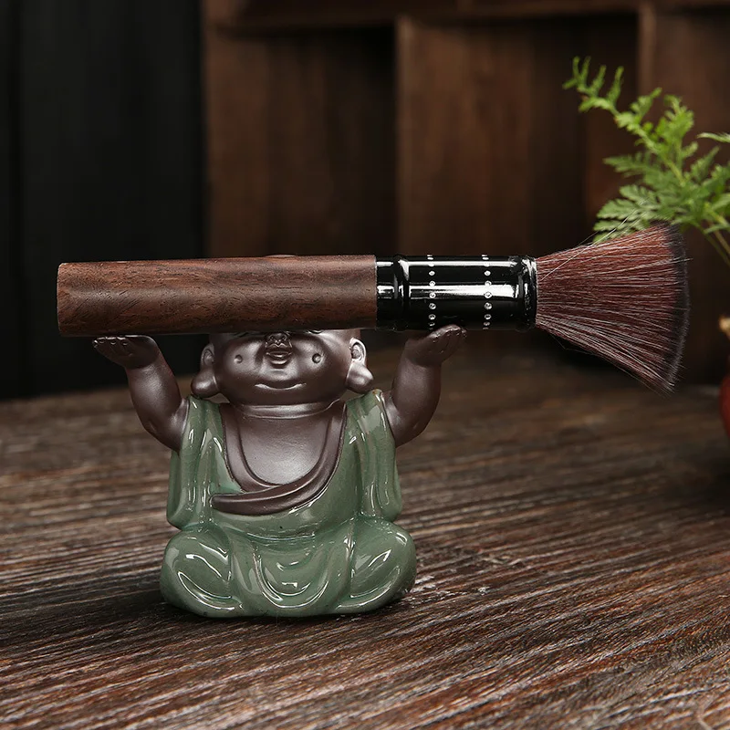 Zen Monk Фиолетовый Песок Чай Украшение Домашнего Животного Чайная Церемония