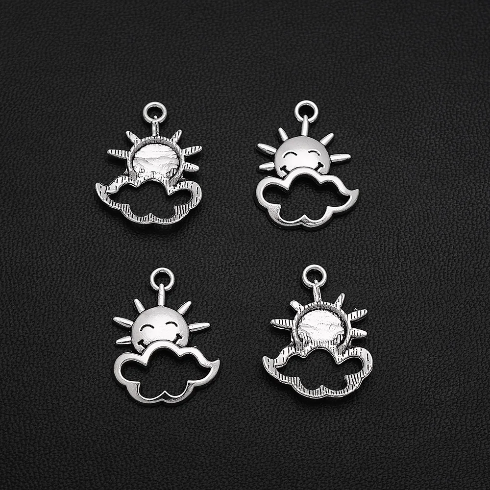 30 шт./лот-16x20 мм подвески в виде солнечного облака прозрачные погодные для