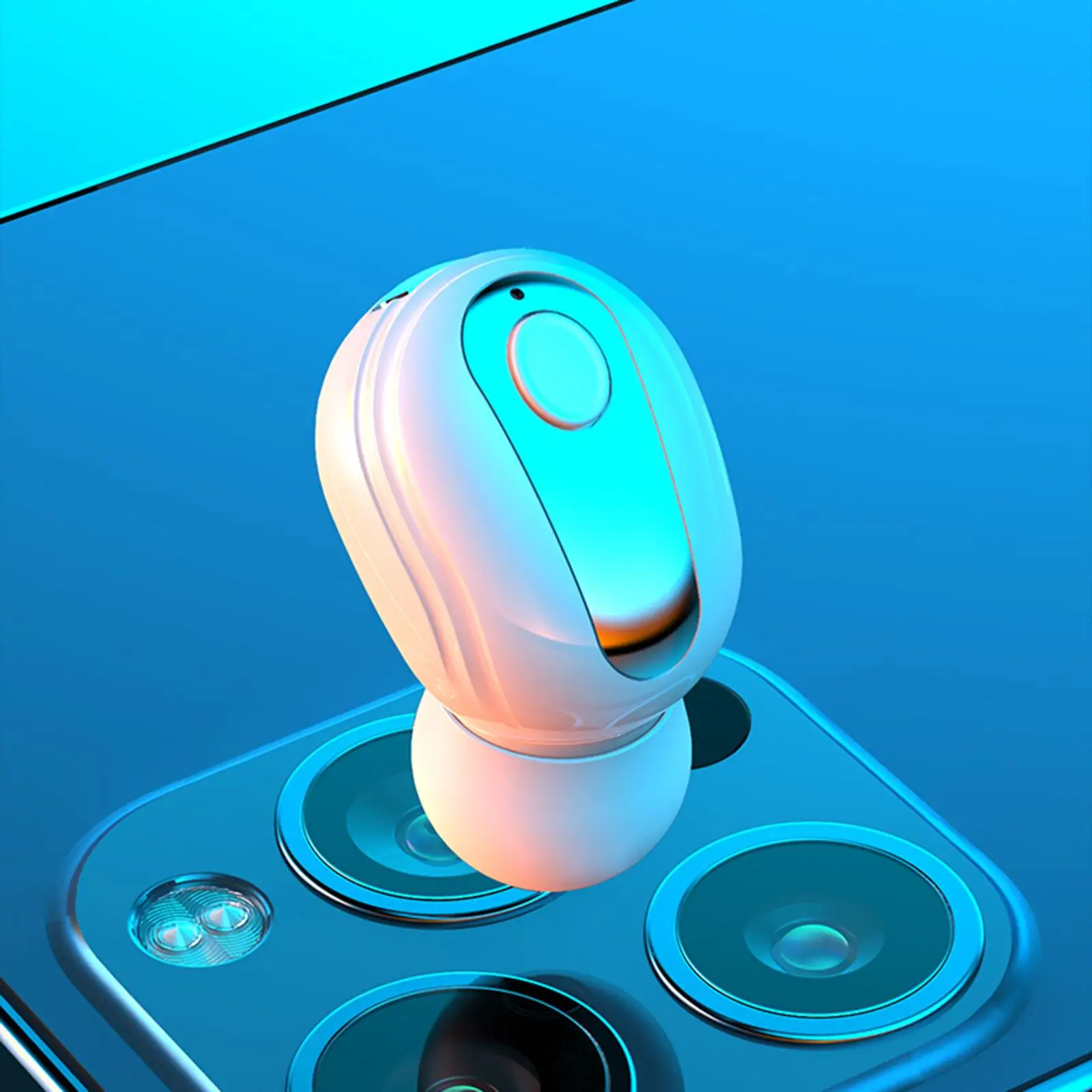 Single Mini Wireless Bluetooth Sport Headsets Earbuds in Ear Noise Reduction Hands-Free Waterproof Phones 5-Hour Playtime | Электроника