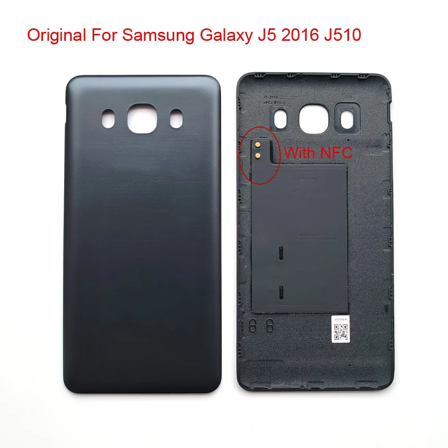 

Original For Samsung Galaxy J5 2016 J510 J510F J510FN J510H J510G Battery Cover Back Case Rear Panel Door Housing With NFC