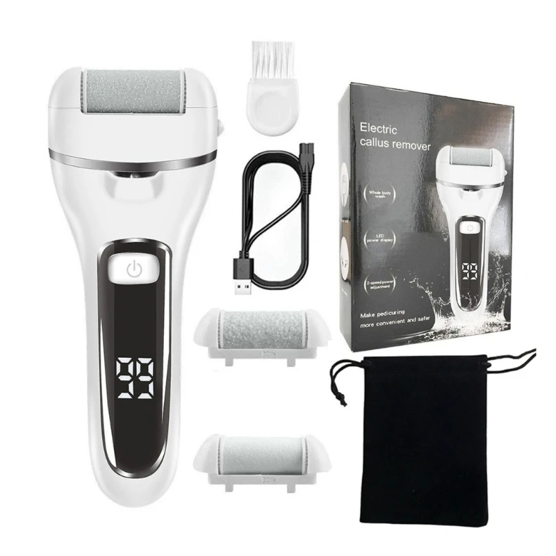 

Electric Foot Callus Remover Rechargeable Foot File 1200Mah Foot Grinder Remove Dead Skin Callus on the Heel for Adult