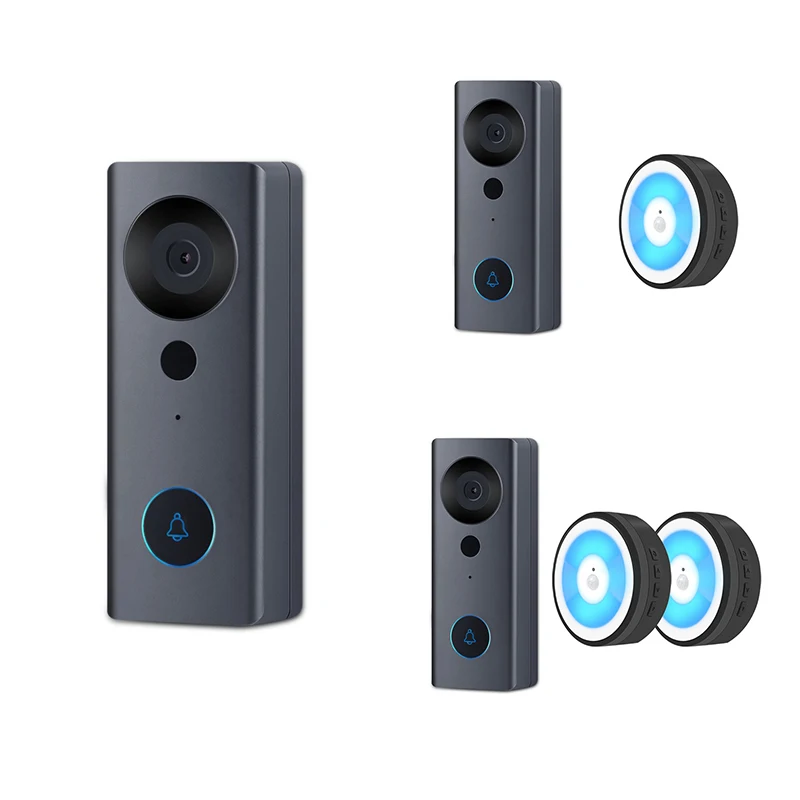 

ABGZ-Tuya 1080P HD Video Doorbell Camera Wifi Wireless Smart Home Door Bell Outdoor Intercom 2 Way Audio LED Night Light