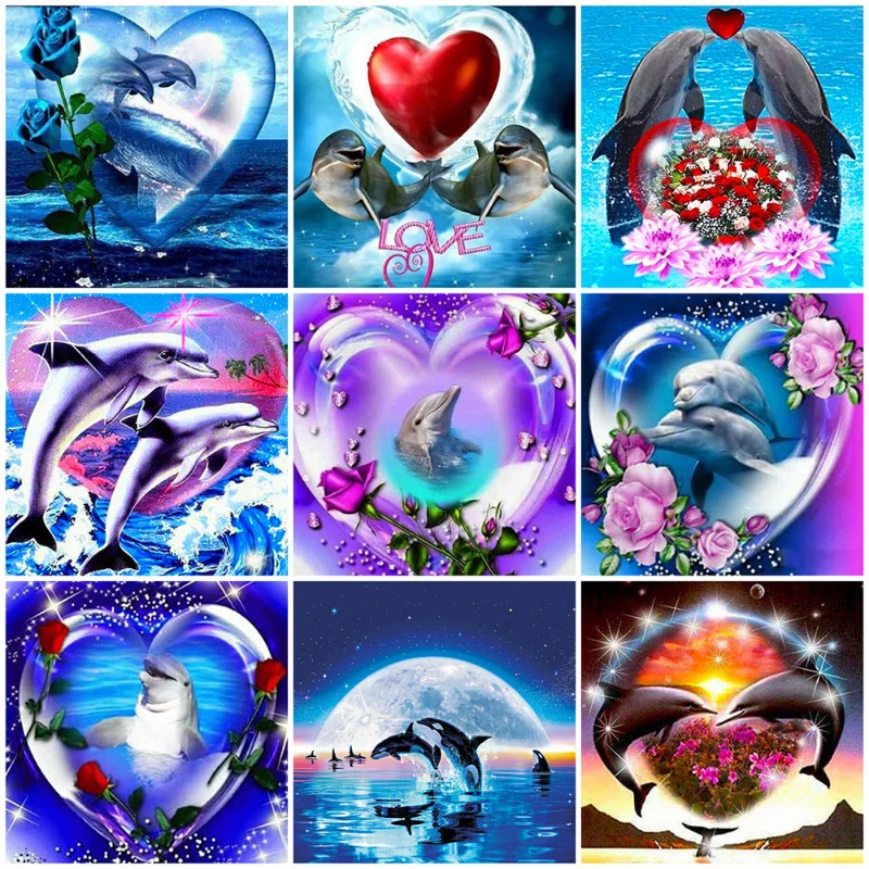 Алмазная живопись картина с персонажами мультфильмов Салли Джек Ночное море