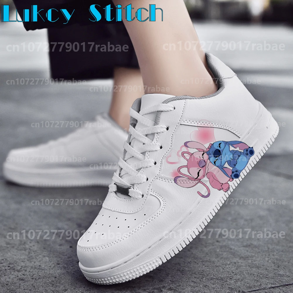 Stitch casual Shoes Male Platform Sneakers Fashion Women kateboarding 3D graffiti Student Casual shoes Christmas present
