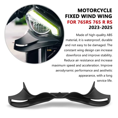 Для Street Triple 765RS 765 R RS 2024 2025 2023, передние спойлеры мотоцикла, прижимная сила, крылышко, аэродинамическое крыло, передний спойлер