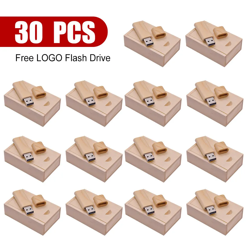 Usb-флеш-накопитель деревянный 4-64 Гб 30 шт./партия