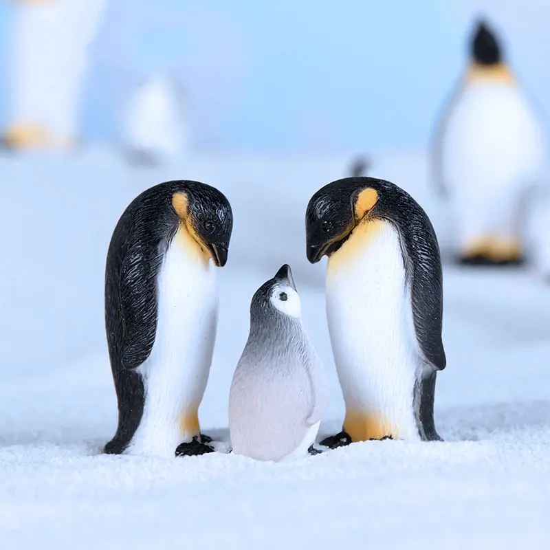 

Mini Penguin Figurines Resin Micro Landscape Handicraft Ornament Home Table Desktop Aquarium Decoration Garden Supplies