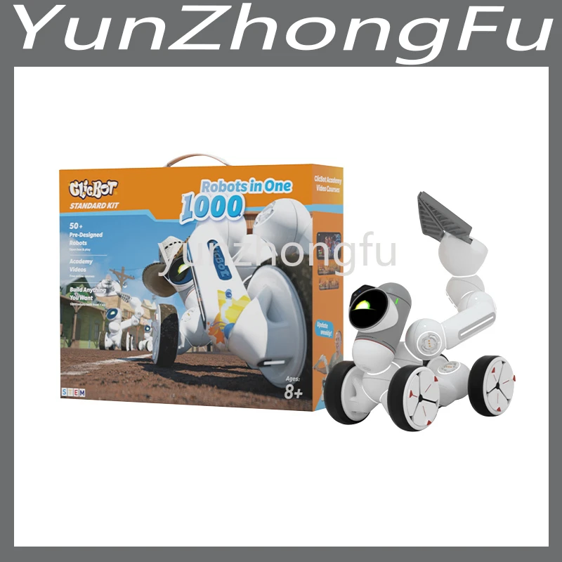 

Christmas GiftsFor Clicbot Intelligent Programming Robot Toy Modular Splicing Robot Adult and Children Gift Set
