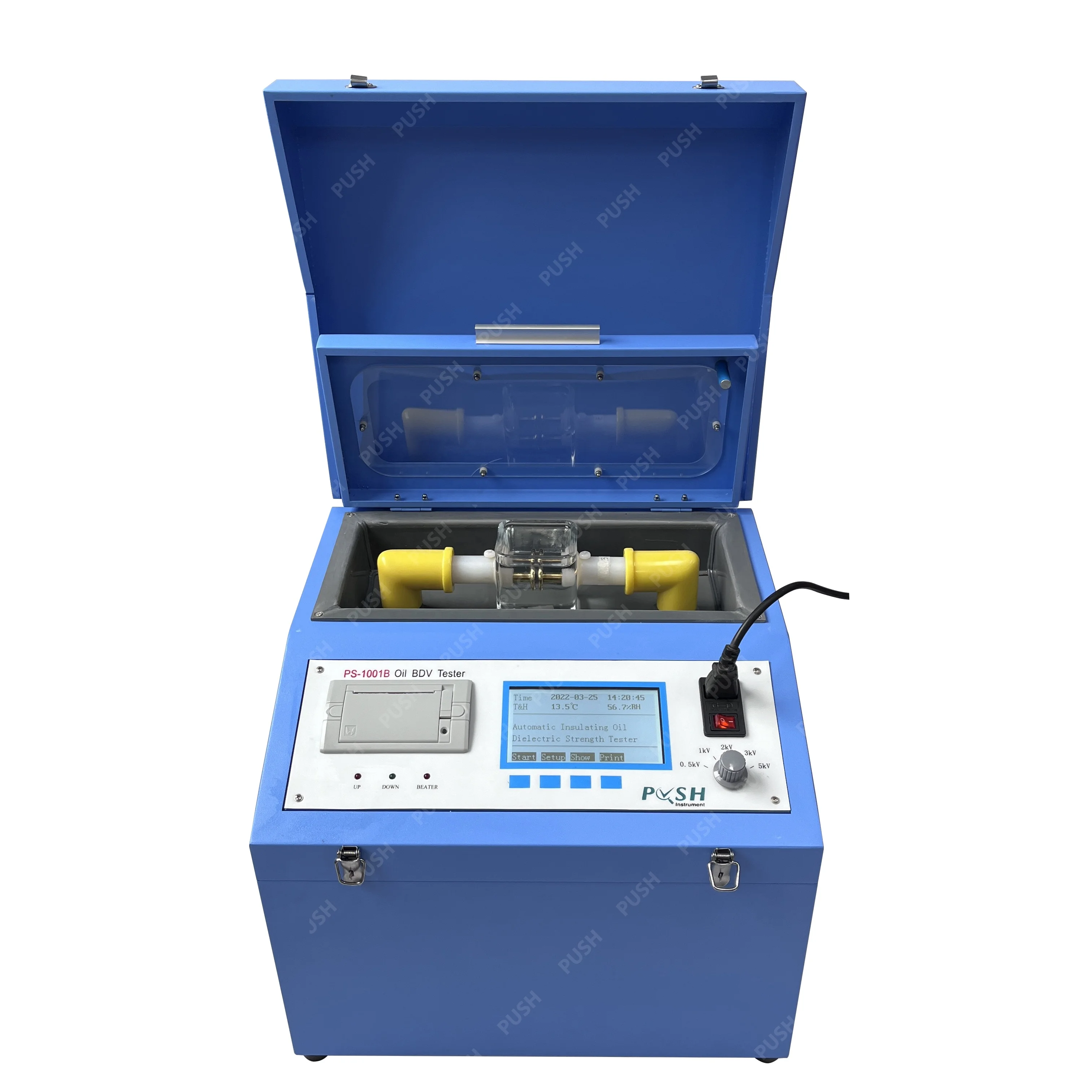 

China Factory PS-1001B Insulation Oil Analysis Dielectric Breakdown Voltage Transformer Oil BDV Tester