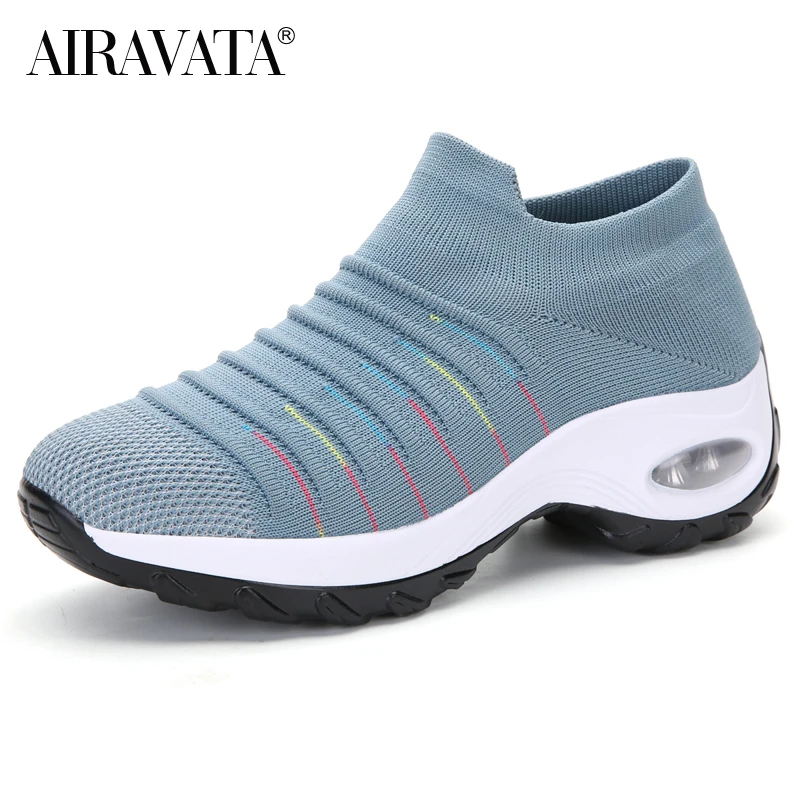 Cushioned Walking Shoes for Women Sneakers Comfortable Flexible Female Shoes Fashion Leisure Footwear Loafers Size 35-42