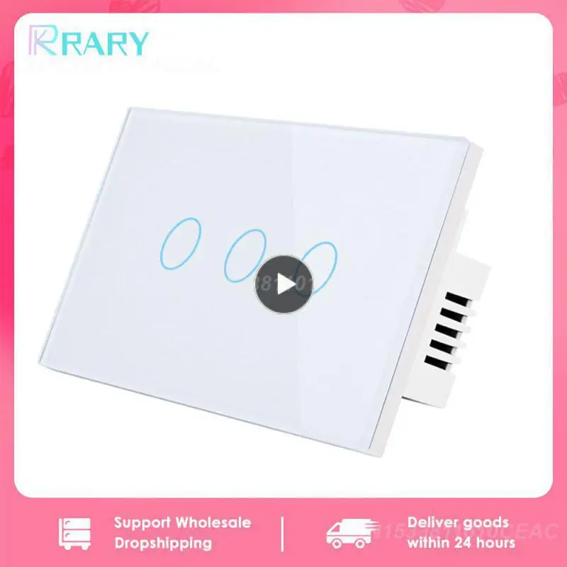 

Fast Response Speed Smart Touch Switch Pc Flame-retardant Material Switch High Safety Moisture Resistance Night Light Navigation