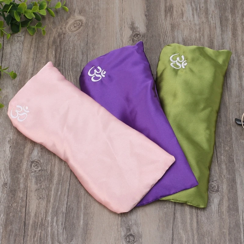 

Yoga Eye Pillow Silk Cassia Seed Lavender Massage Relaxation Mask Aromatherapy