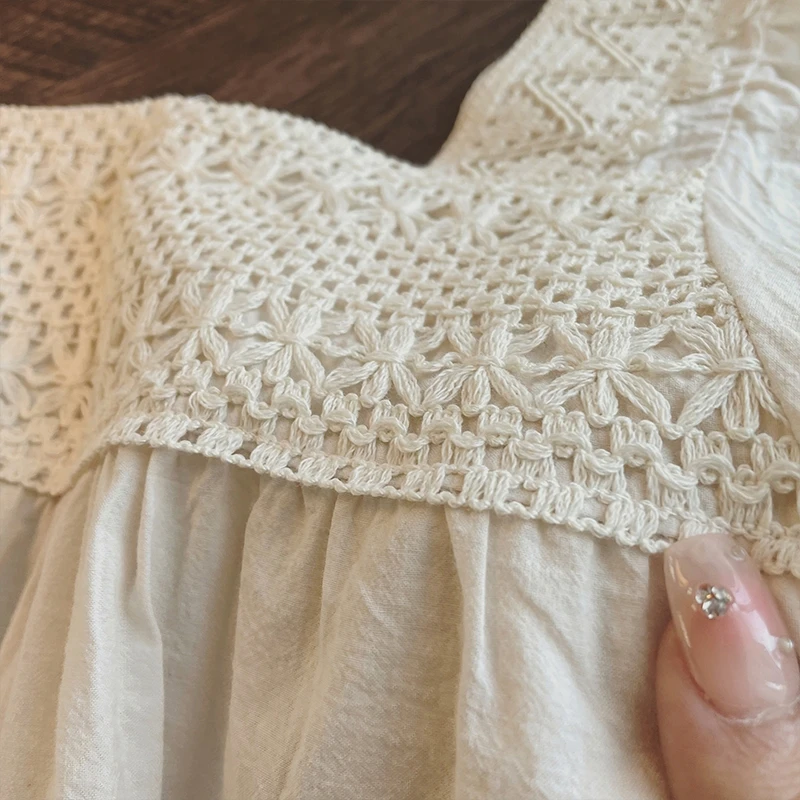 Рубашки для кукол с квадратным воротником и прострочкой В южнокорейском стиле