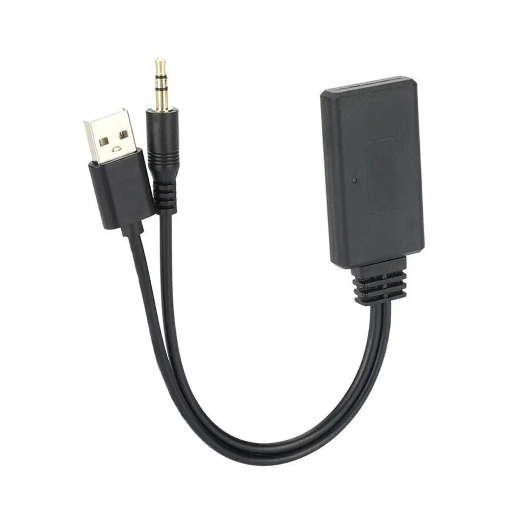 

Адаптер приемника Беспроводной адаптер Bluetooth 5.0 USB + разъем 3,5 мм Стерео аудио для автомобиля AUX Динамик Наушники Приемник Громкая связь ﻿
