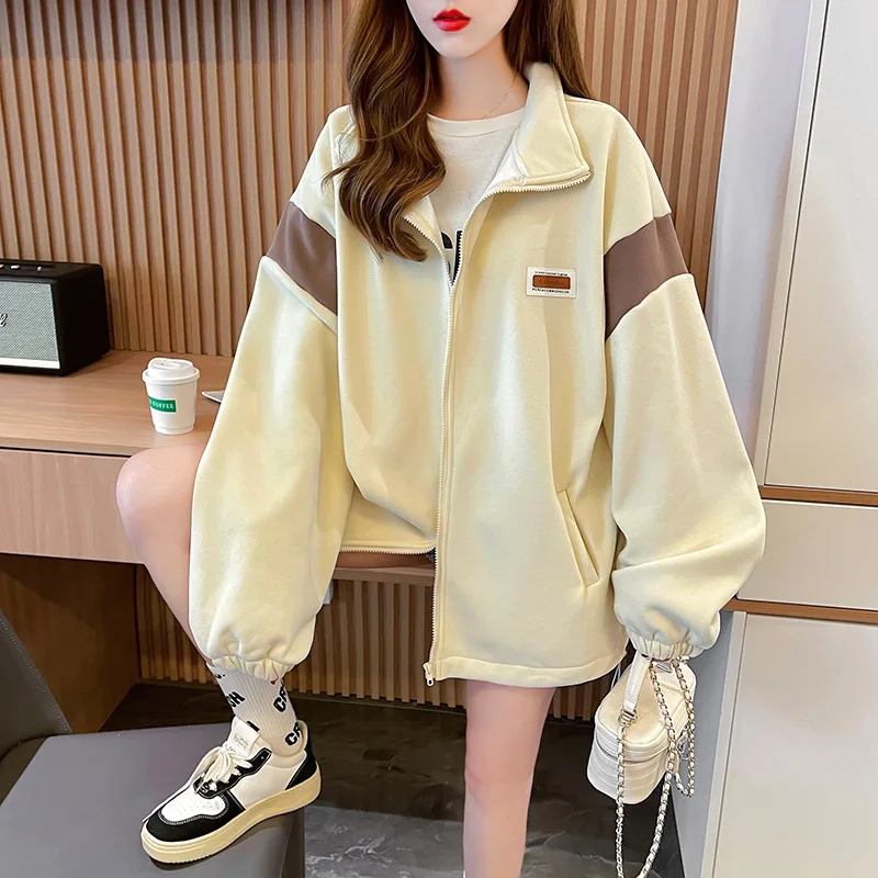 

CON Autumn Winter New Fashion Thickened Lapel Cardigan Long-sleeved Sweater