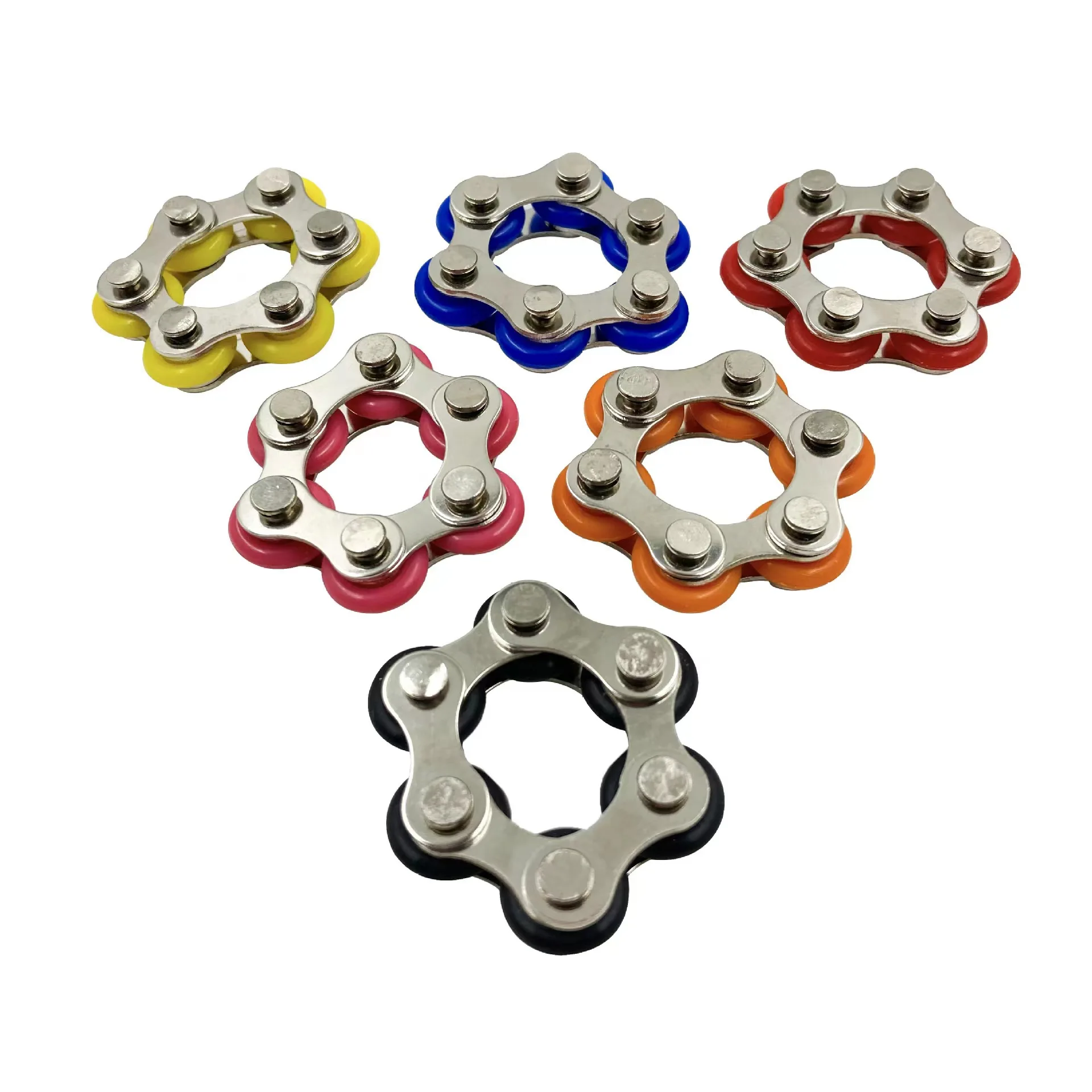 

1 Pcs New Arrive Anti Stress Toy For Kids/Adult Bike Chain Fidget Spinner Bracelet For Autism and ADHD Chaney Fidget Toy