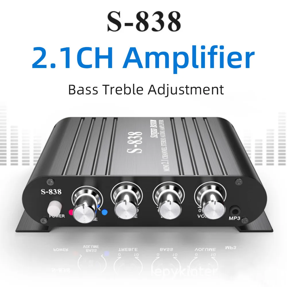 Усилитель LEPY S-838 2 1-канальный цифровой усилитель Super Bass регулировка высоких