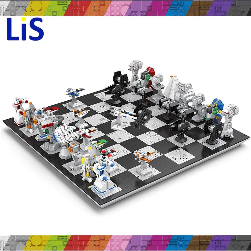 

Space Wars Spaceship Theme International Chess MOC Building Blocks Construction Block Children Toys for 3800 PCS Model Kits Gift