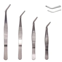 stainless steel 430 tweezers long straight curved tweezers 12 5cm 18cm straight elbow thickened multifunctional tool