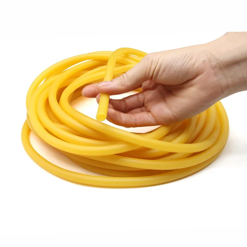 1~10m Yellow Nature Latex Rubber Hoses ID 1.6~18mm High Resilient Surgical Medical Tube Slingshot Catapult Elastic Tension Belt