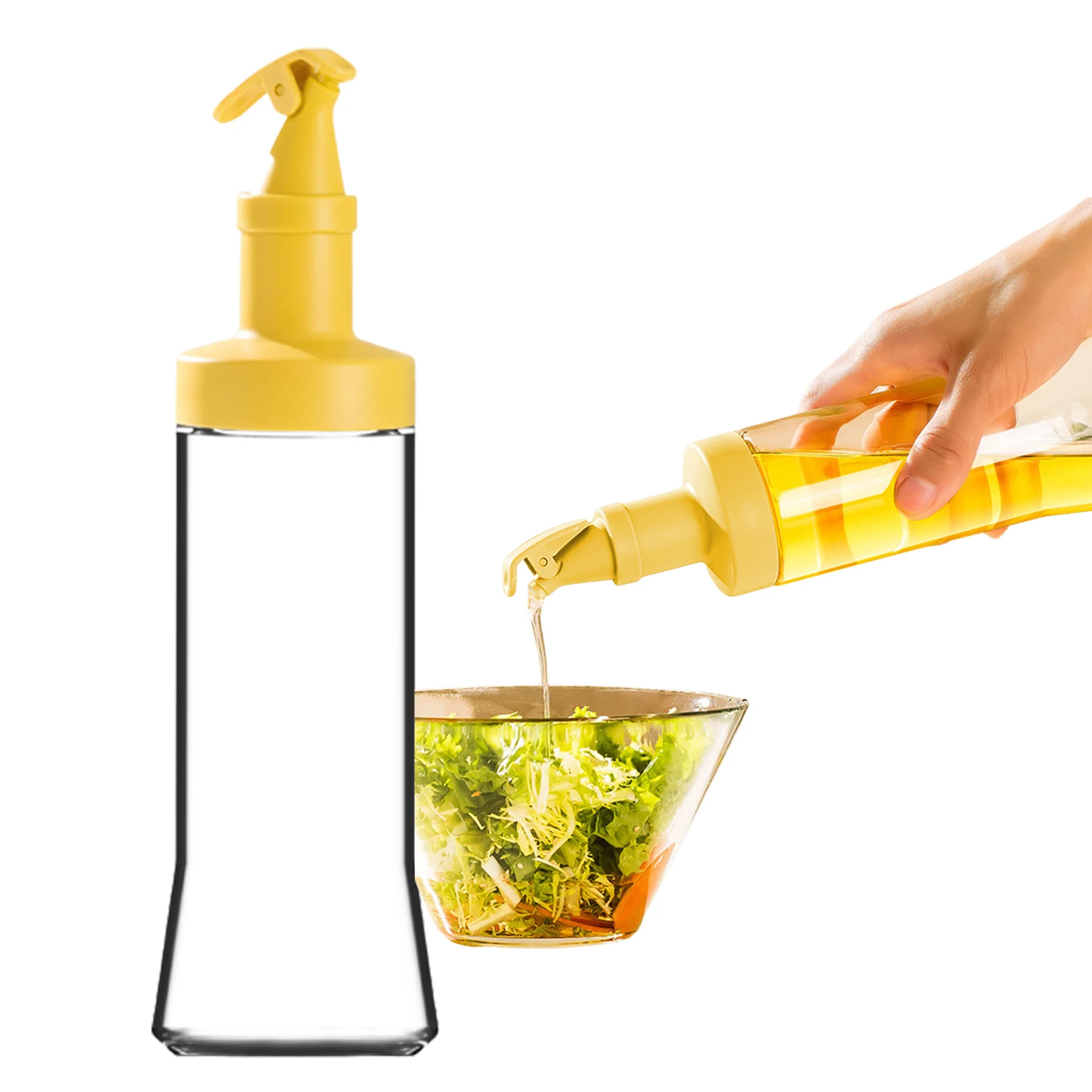 

Oil Dispenser 500ml Oil Dispenser Bottle Olive Oil Bottle Dispenser For Air Fryer Kitchen Cooking Oil Dispenser For BBQ Grilling