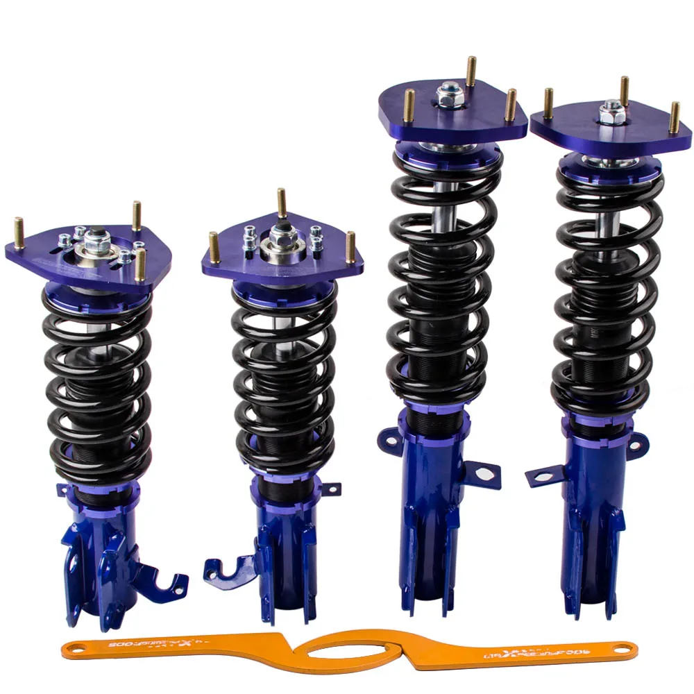 

Complete Coilovers Kits For Toyota Corolla 88-99 E90 E100 E110 AE111 Adjustable Height Shock Strut Coilover Coil Spring Kits